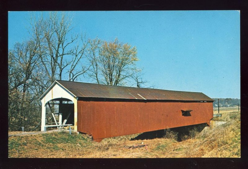 Jessup, Indiana/IN Postcard, Jessup Bridge, Parke County