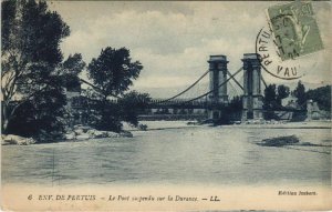 CPA Environs de Pertuis - Le Pont Suspendu sur la Durance (1086238)