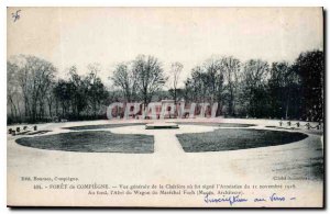Old Postcard Forest of Compiegne General to the Glade or Armistice was signed...