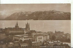 Switzerland Postcard - Lausanne - Lac Leman Et Alpes De Savoie - Ref 14269A