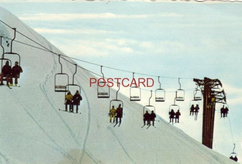 A memory long remembered SKIING AT ALEYRSKA ALASKA chair lift - CONTINENTAL-SIZE