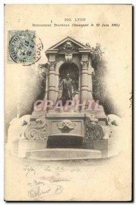 Old Postcard Lyon Monument Burdeau