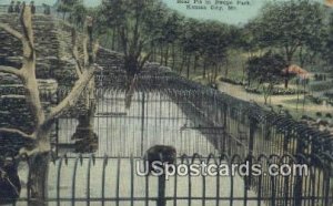 Bear Pit, Swope Park - Kansas City, Missouri MO Postcard