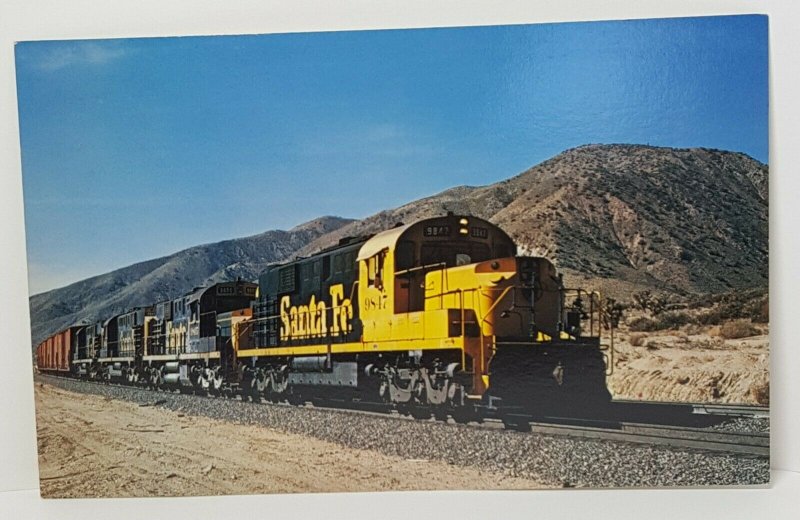 Sante Fe Gators Railroad Train Oversize Vintage Postcard