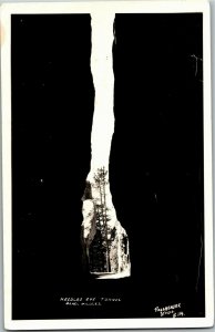 RPPC Needles Eye Tunnel, Black Hills SD Vintage Postcard D23