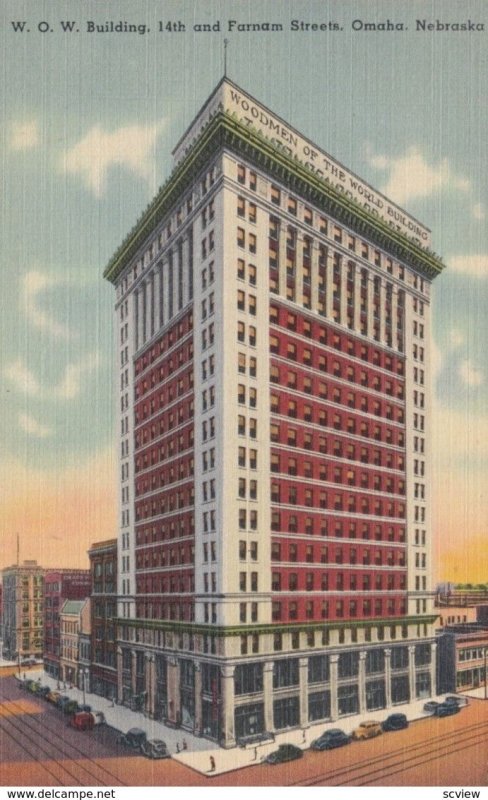 OMAHA, Nebraska, 1930-40s; W.O.W. Building, 14th and Farnam Streets