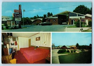 c1950's Friendship Inn Motel & Restaurant Multiview Marietta Georgia GA Postcard