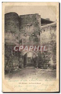 Old Postcard Die Drome Porte St Marcel