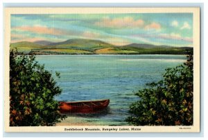 c1940's Saddleback Mountain Boat Rangeley Lakes Maine ME Vintage Postcard