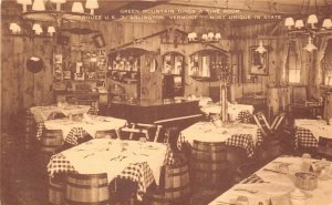 Arlington Vermont 1940-50s Postcard Green Mountain Diner