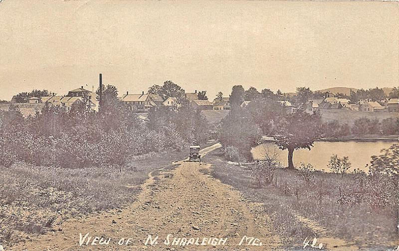 View of North  Shapleigh ME Dirt Road Eastern Illustrating RP Postcard