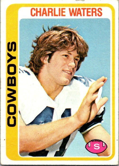 1978 Topps Football Card Charlie Waters Dallas Cowboys sk7205