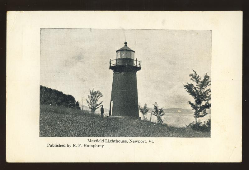 Newport, Vermont/VT Postcard, Maxfield Lighthouse/Light
