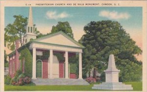 South Carolina Camden Presbyterian Church And De Kalb Monument