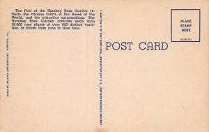 Hershey Rose Garden and Hotel Hersey, Hershey, PA, early postcard, Unused