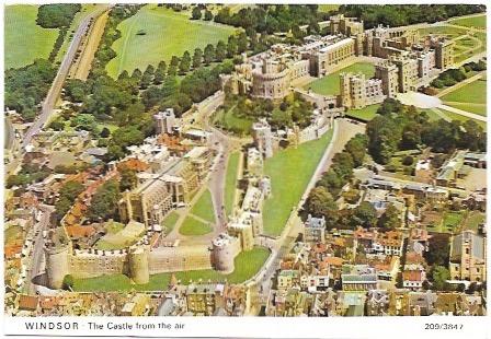 England.  Windsor Castle from the air.  Beautiful