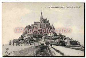 Old Postcard Mont St Michel Vue Generale Cote Sud