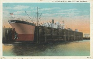 GALVESTON, Texas, 1910s; Floating Drydock