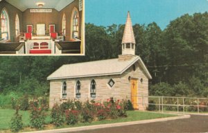 Interior & Exterior View Grace Community Church, Cumberland, Md. Postcard