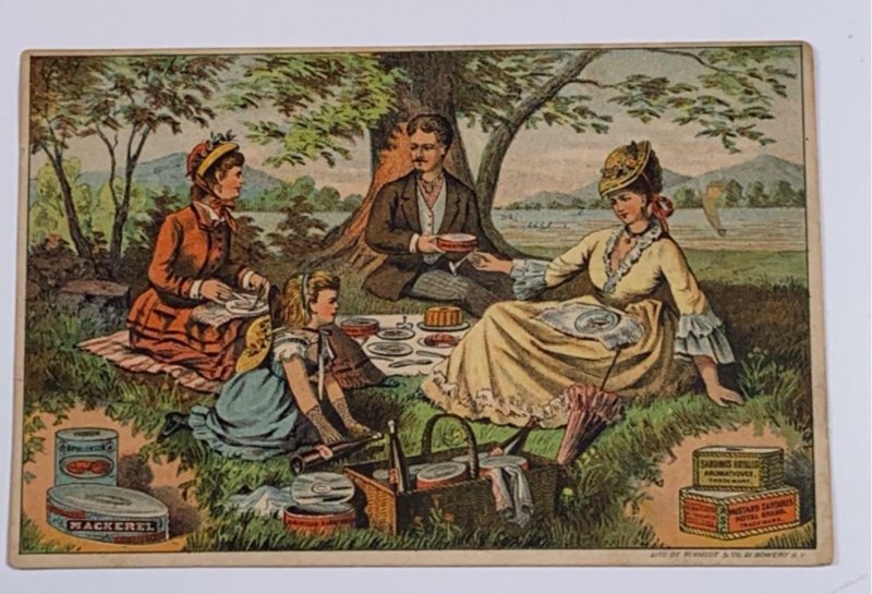 Victorian Trade Card Royal Brand Fish Delicacies Rosenstein Bros NY New York