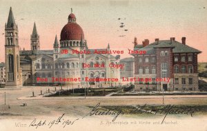 Austria, Wien, Vienna, Antonsplatz Mit Kirche Und Plarrhof, 1905 PM