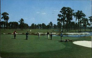 Sebring Florida FL Harder Hall Golf Course c1950s-60s Vintage Postcard