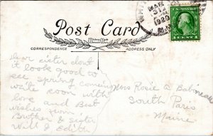 Postcard Easter Whitney Made Birds and Tulips