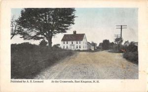 East Kingston New Hampshire birds eye view at the crossroads antique pc Z19468