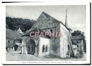 Postcard Modern Church of Romainmotier Porch of the century XIII and narthex ...