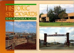 Oklahoma City, OK Oklahoma  HISTORIC STOCKYARDS Livestock~Cattle  4X6 Postcard
