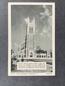 Chapel Duke University Durham NC Chrome Postcard H1299083157