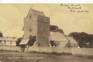 Wales Postcard - Porthcawl - Newton Church - Glamorgan - Ref TZ3842