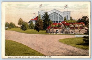 Bob-Lo Amherstburg (Canada) Postcard Dance Pavilion Detroit River c1930's