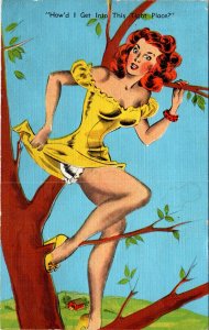 Woman In Tree Comic BIN