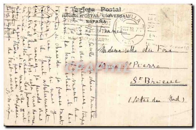 Old Postcard Sevilla Catedral