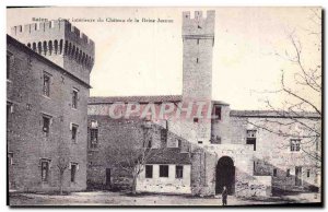 Old Postcard Salon Inner courtyard of Chateau de la Reine Jeanne