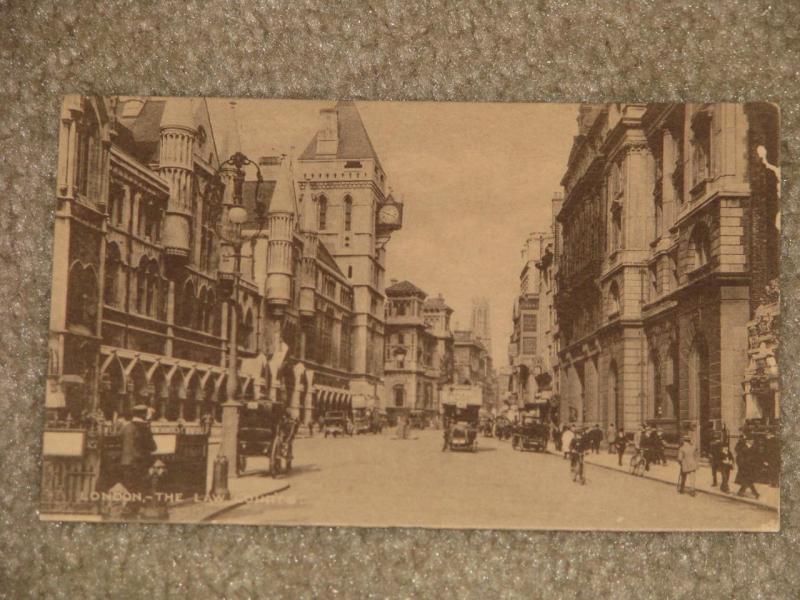 London The Law Courts., Early 1900`s, Unused Divided Back