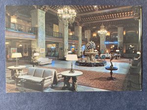 Lobby Hotel Peabody Memphis TN Chrome Postcard H1170083930