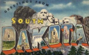 Greetings from South Dakota - Misc Postcard