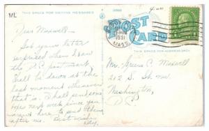 1931 Lobster Fisherman's Landing, Woods Hole, MA Postcard