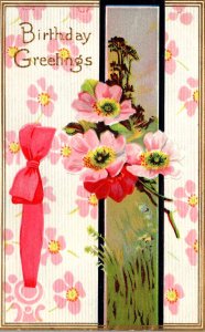 Birthday Greetings With Flowers