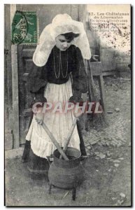 Old Postcard Folklore Limousin The chestnuts of Limouzino