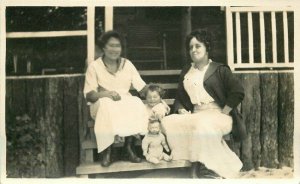 C-1910 Women Girl large Doll RPPC Photo Postcard 20-5457