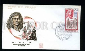 273593 MONACO 1973 year Moliere FDC