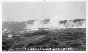 1920s Reno Nevada Steamboat Springs RPPC Photo Postcard 20-8854