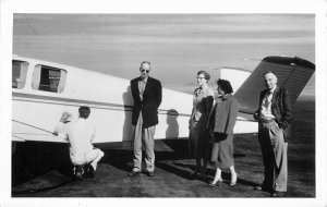 Aircraft Mexico People Passenger RPPC Photo Postcard 20-9850