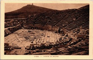 Greece Athens Theater of Bacchus Vintage Postcard C151