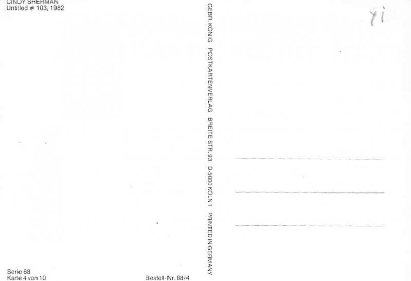 Cindy Sherman, Portarit  