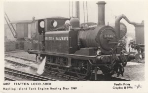 Fratton Loco Shed Hayling Island Railway Train in 1949 Postcard