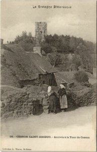 CPA AK Saint Brieuc Arrivee a la Tour de Cesson FRANCE (1137037)